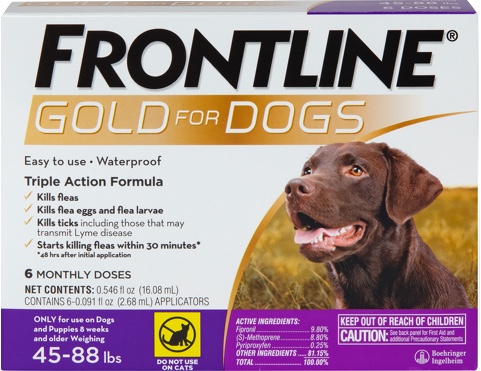 Frontline® Gold For Dogs | Triple Action Flea And Tick Treatment