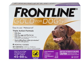 Frontline gold for dogs with L dog 
