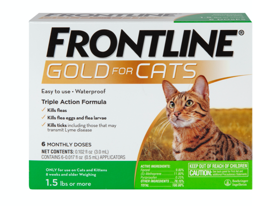 Frontline Gold for Cats Package Front
