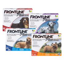 Official Frontline Plus Spot-On for dogs product packaging